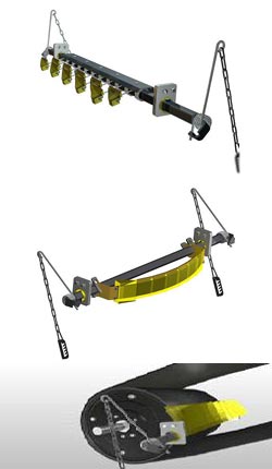 Belt scrapers and conveyor rollers and idlers as well as coverings produced by reputable company &ndash; Vendig