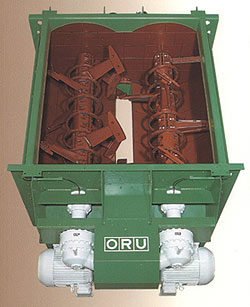 Twin-shaft mixer