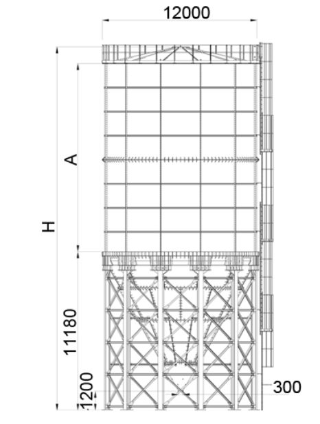 Silos skręcany D=12,0m