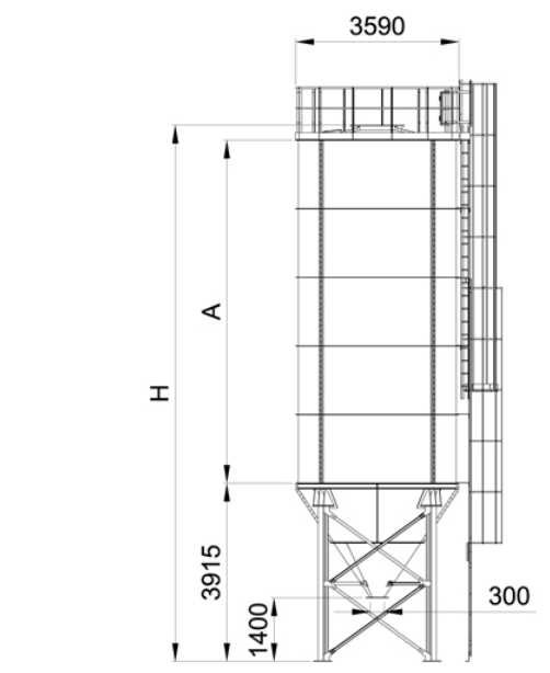 Silos skręcany D=3,59m