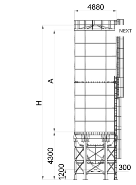 Silos skręcany D=4,88m